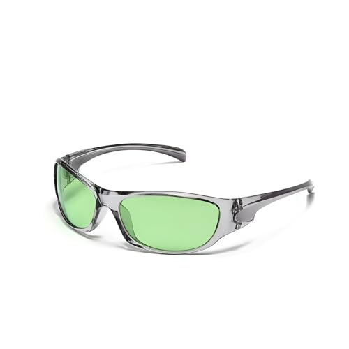 Fashion Sunglasses Y2K Wrap Around Sporty Sun Glasses Trendy Sports Sun Glasses