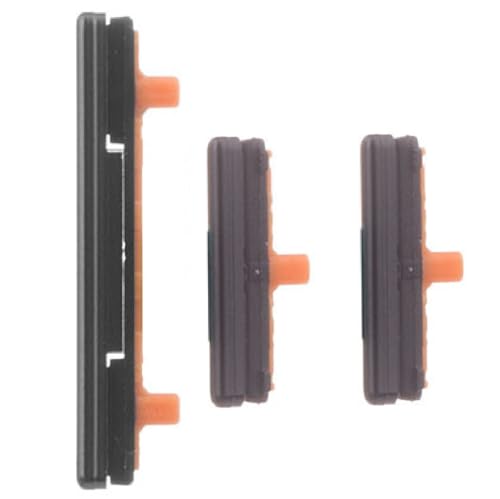 Juego de botones laterales de repuesto para Samsung Galaxy S9 y S9 Plus, botón de encendido y botones de volumen (negro)