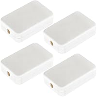 4 Stück Abzweigdose Mini 55x35x15mm Verteilerdose Klein Klemmdose Aufputz Aufputzdose Weiß Abzweigkasten Flach aus ABS für Elektronikprojekte Leiterplattengehäuse