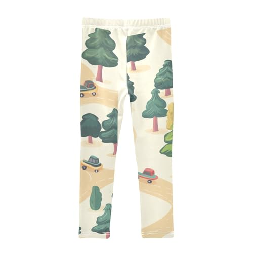 ZZKKO Girls Leggings Road Toddler Girls Clothes Leggings for Girls Toddler Girls Leggings 3-4T2