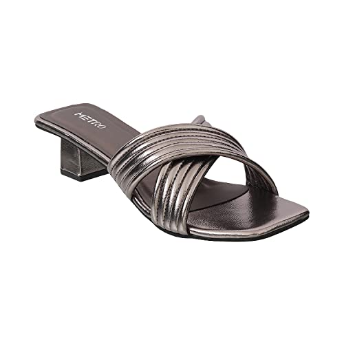 Image of Metro Women's Mule Fashion Block-heel Sandal