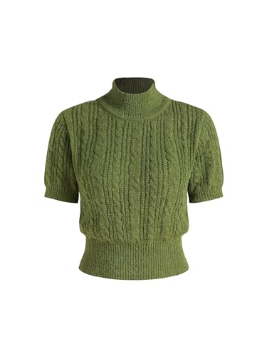 CIDER Wool-Blend Texture High Neck Sweater
