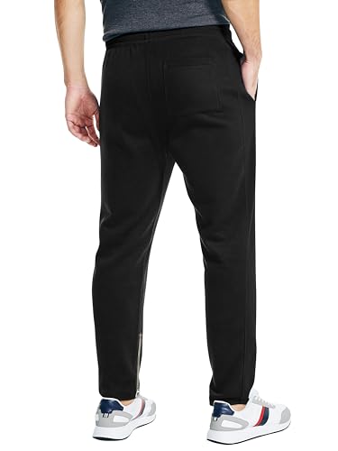 Hat and Beyond Mens Premium Track Jersey Pants with Ankle Zipper Slim Athletic Fit Sweatpants2