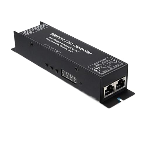 Controlador LED RGBW DMX512 de 4 canales 12V decodificador regulable para tiras de luces led