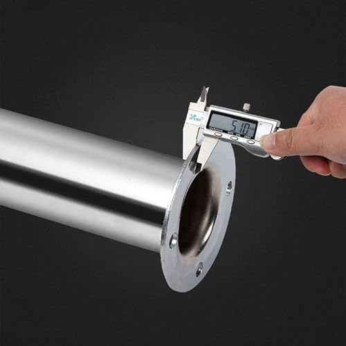 LNNW Parking Bollard Fixed Car Park Bollard 2 pack, Stainless Steel Parking Barrier Car Park With 3m Metal Chain For Parking Lots, Schools for Parking Lot/Road Traffic/Construction Site(76x600MM-2pcs)