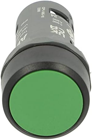 CP1-10G-10 | 1SFA619100R1012 | CP1-10G-10 | ABB Compact PUSHBUTTON, Green, 1NO, Flush, Plastic, MOMENTARY, Non-Illuminated, Black Plastic