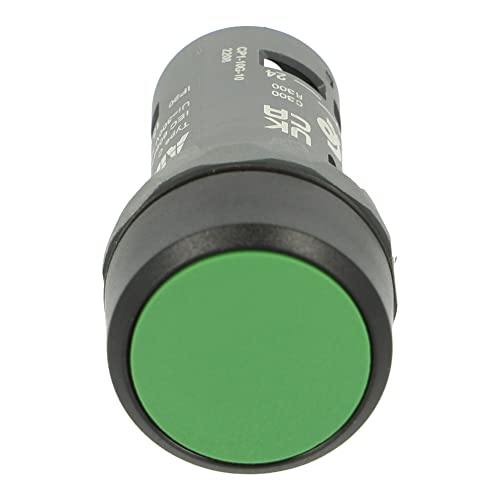 Cp1-10G-10 | 1Sfa619100R1012 | Cp1-10G-10 | Abb Compact Pushbutton, Green, 1No, Flush, Plastic, Momentary, Non-Illuminated, Black Plastic #TOP1