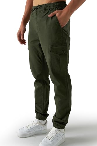 Smith & Solo Cargohose Herren – Chino Hose Cargo Hosen Stretch, Arbeitshosen Baggy Baumwolle, Activewear für Herren mit Taschen Kordelzug – Bild 5