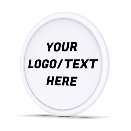 Sunyoungift 500 Custom Plastic Tokens,Imprint with Your Personalized Text,Logo or Image for Poker Chips,Drink Tokens,Casino Night,Wedding or Bar and Grill (White)