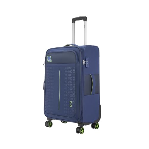 Image of Safari Flexa 59 Navy Trolley Bag with Dual Wheels