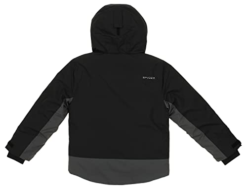 Spyder Boy's Youth (8-20) City-To-Slope Full Zip Hooded Jacket, Black2