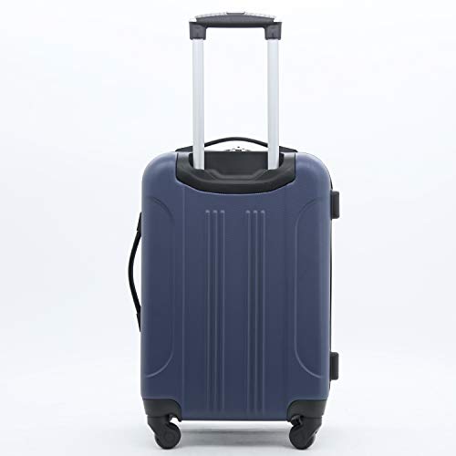 Travelers Club Midtown Hardside 4-Piece Luggage Travel Set, Navy Blue
