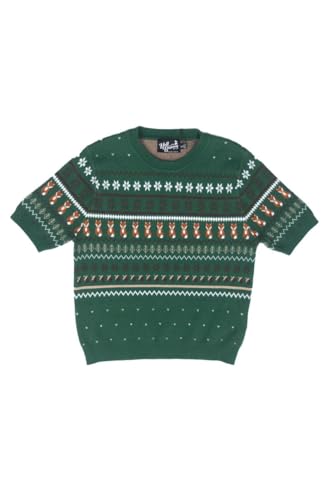 Image of Hell Bunny Vixey Jumper Fox Knitted 50's 60's Vintage Retro Pinup Short Sleeve