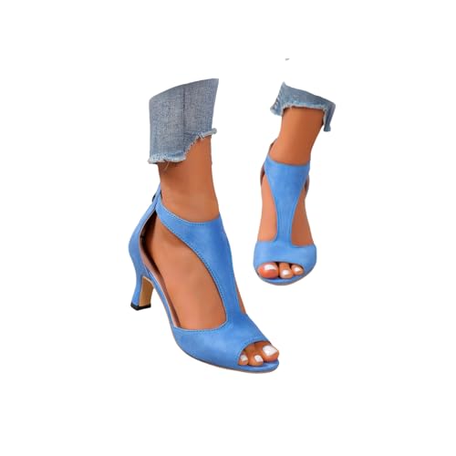 Sandali Donna Estive Eleganti con Tacco Scarpe Estive Comode Elegante