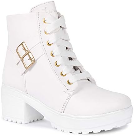 Longwalk Women Fashion Casual Boot High Ankle Heel for Girls Boot