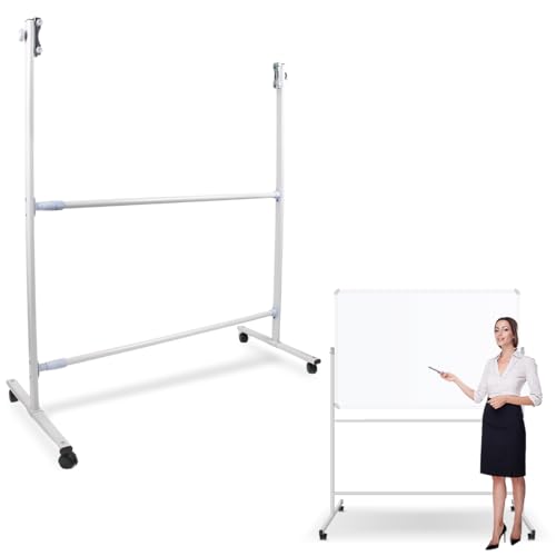 Pansente White Board Stand,Adjustable Whiteboard Easel Stand,360Â° Rolling Whiteboard Stand,Assembled White Board with Wheels Stand,Suitable for School Home Restaurant Office Auditorium