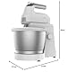 Cecotec Stand-Mixer PowerTwist 500 Steel - Leistung von 500 W, 5 Geschwindigkeiten inclusive Turbo, 3 Zubehöre, 3,5 L- rostfreie Edelstahl-Schüssel