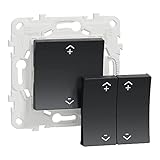 Schneider Electric - Wiser Unica - interrupteur centralisé sans fil 2 ou 4 BP - Anthracite - NU557154W