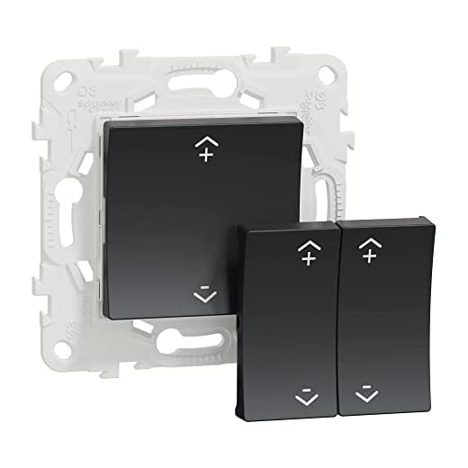 Schneider Electric - Wiser Unica - interrupteur centralisé sans fil 2 ou 4 BP - Anthracite - NU557154W