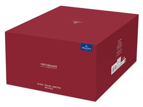 Villeroy & Boch Toy's Delight Multi Colour, Premium Porcelain, Set of Plates, 8pcs