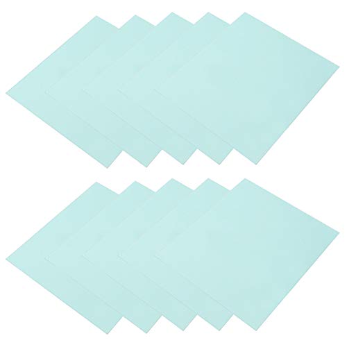 Pissente 10-Pack Welding Helmet Replacement Lens Covers, 5.4x4.8 Inch Polycarbonate Protective Plates, Clear View for Industrial Safety