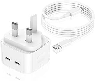 [Apple MFi Certified] iPhone Fast Charger, 35W Dual USB C Port Power Adapter with 2M iPhone Charging Cable Super Fast for Apple iPhone 14/14 pro/13/13 Pro/12/12 Pro/11/11 Pro/11 Pro Max