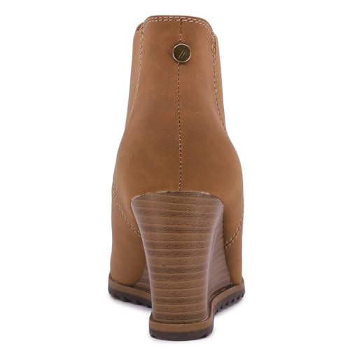 Nautica Women's Wedge Boot - Casual Fashion High Heel Slip-On Ankle Booties3