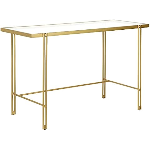 Henn&Hart 48" Brass Desk Cover