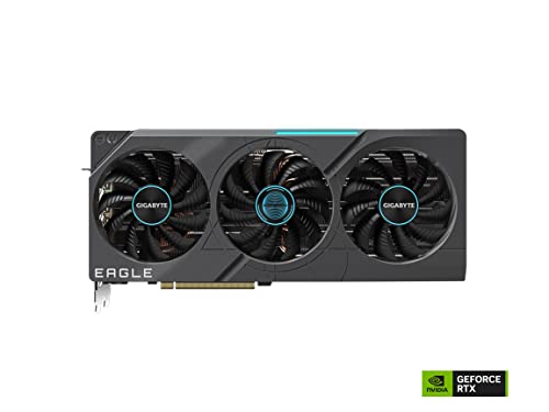 Image of GIGABYTE GeForce RTX 4070 Ti Eagle OC 12G Graphics Card, 3X WINDFORCE Fans, 12GB 192-bit GDDR6X, GV-N407TEAGLE OC-12GD Video Card