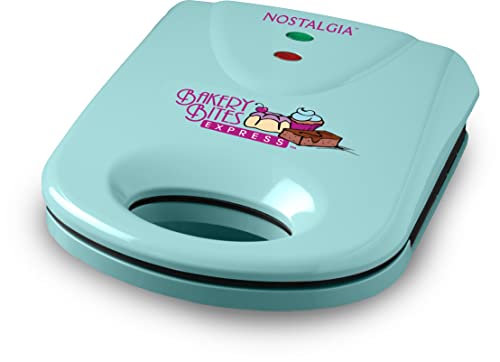 Nostalgia 4 in 1 Bakery Bites Express Mini Brownie Cupcake Bundt Cake Cookies Blue