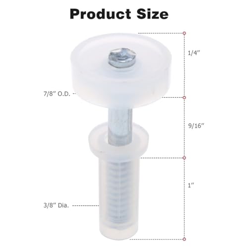 Kit de herrajes para puertas plegables Bi-Fold con 12 rodillos para reparación y reemplazo de puertas de ducha, clóset o gabinete miniatura 4