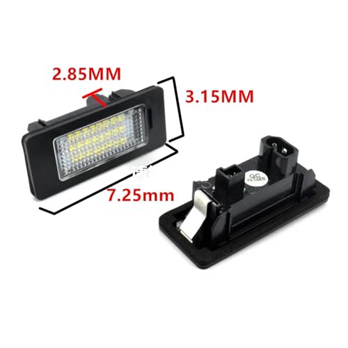 Éclairage plaque LED BMW E90 E60 E39 E92 blanc 6000K anti-erreur de remplacement direct en pack de 2