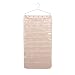 Household Essentials 80-Pocket Hanging Jewelry and Accessories Organizer, Natural Canvas