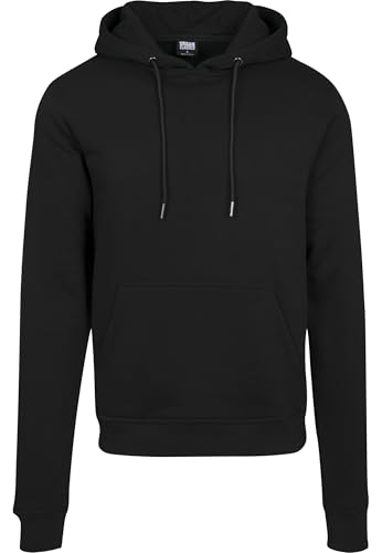 Urban Classics Sudadera con Capucha Hombre, Manga Larga, Sudadera Unisex de Moda Urbana, Color Negro, Talla XXL