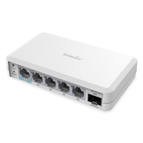 Image of EnGenius Cloud Managed EXT1106 5-Port Gigabit Switch Extender and 1 SFP Slot