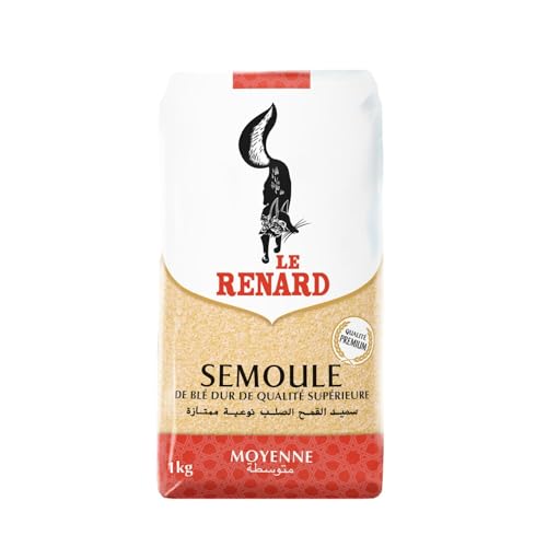 Semoule de blé dur LE RENARD moyenne lot de 3 paquets de 1 kg
