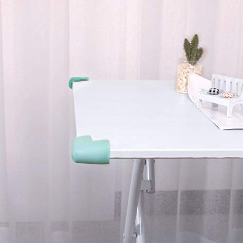 Image of uxcell 4pcs Foam Furniture Desks Tables Edge Cover Pads Protectors Corner Cushions Bumper Guards Blue