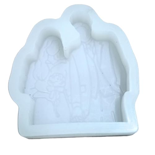 Image of Silicone Mold Create Unique Couple Silhouette: DIY Love Crafts, Wedding Favors, Anniversary