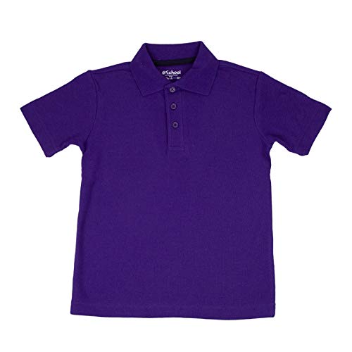 Polo violet manches courtes pour garçon taille 2XL ado