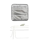 VanEssential Magnetic Insulated Blackout Roof Vent Cover Designed for (MaxxAir/Fantastic Fan) 16.5" x 16.5" - Reflective | Charcoal Gray