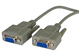 cable null modem db9 steren Cable de módem nulo Rhinocables Serial Cable de módem nulo de 9 Pines DB9 Hembra - Hembra DB9 Plomo (3m)