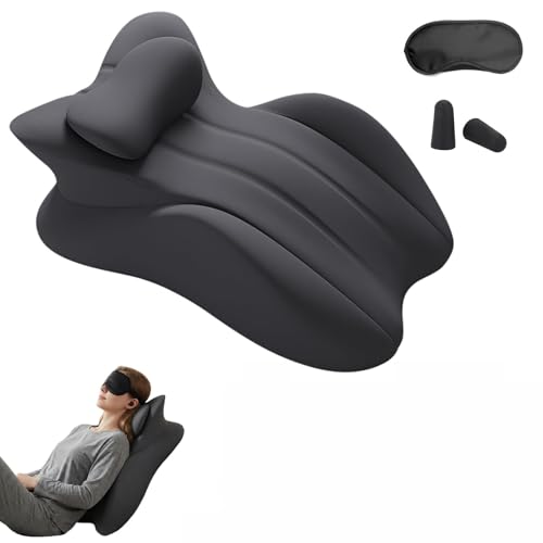 Oreiller ergonomique mousse mémoire de lecture gresonic noir - 2