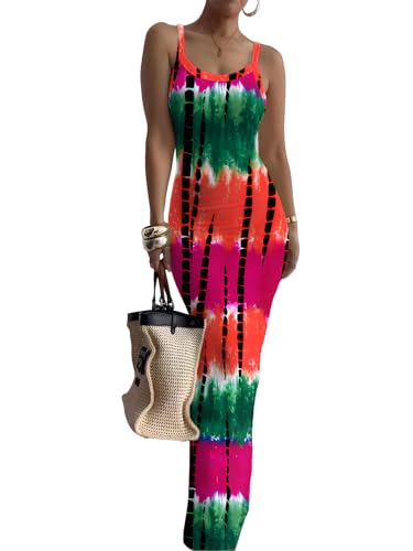 Image of HTD Women Summer Sexy Maxi Bodycon Long Dress Casual Slip Dresses