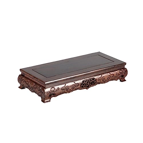 Base en bois pour théière et grand support rectangulaire de décoration intérieure - 2