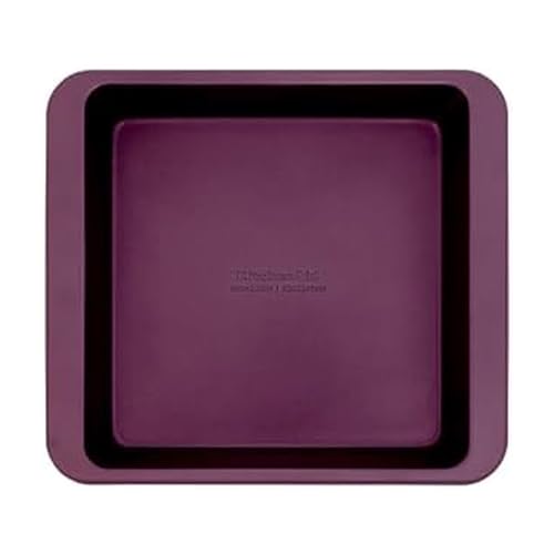 Image of KitchenAid Nonstick Aluminized Steel Square Cake Pan, Dishwasher Safe, Beetroot, 9 Inch