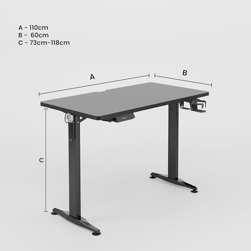 Green Soul Surface Lite Multi-Purpose Electric Height Adjustable Office Desk, Ergonomic Spacious Sit Stand Solution, Digital Display (Black) | Free... - Image 3