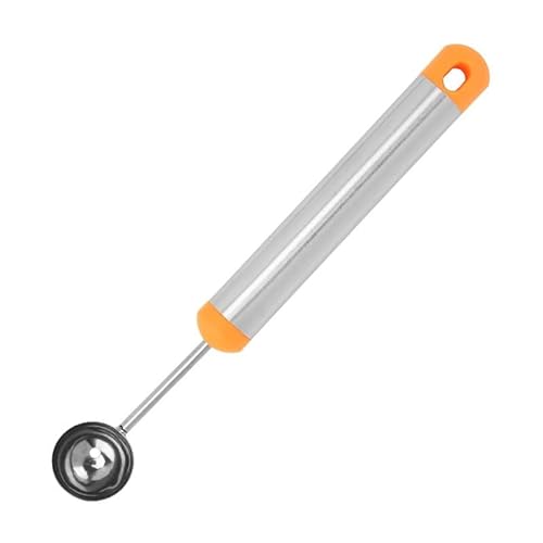 アイスクリームスクープ フルーツスクーパー ステンレス鋼 すくいスクープ DIY フルーツ盛り合わせスタイル アイスクリームスクープ(Orange)