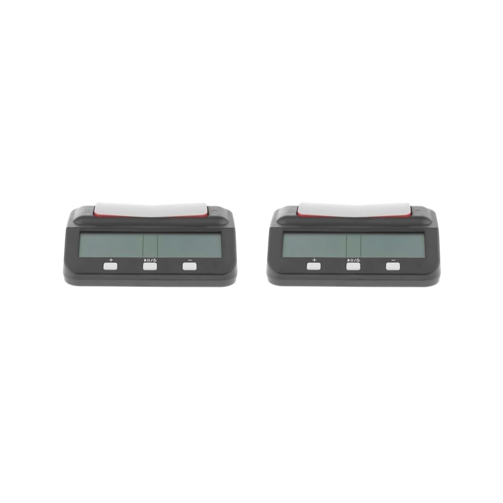 2 set di scacchi orologio digitale timer professionale per gioco da tavolo timer nero