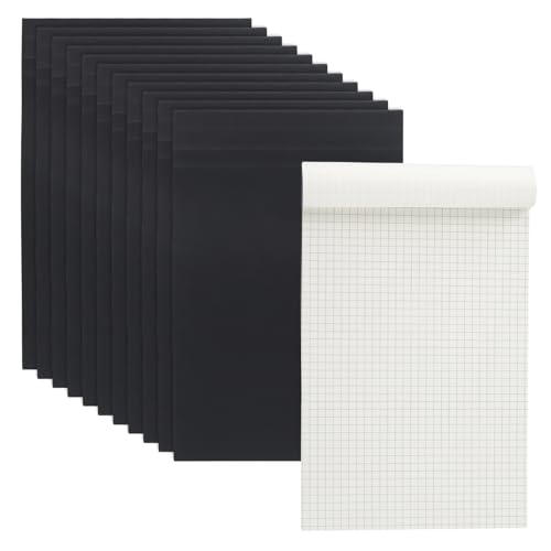 Papel cuadriculado de 5x8 en bloc de notas pequeño para oficina y hogar MUKLEI, 12 unidades