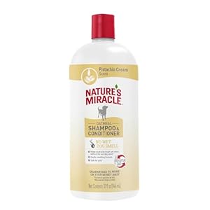 Nature’s Miracle Nature’s Miracle Oatmeal Shampoo & Conditioner for Dogs, 32 Oz, Pistachio Cream Scent